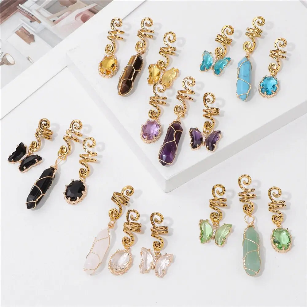 Stone Hair Jewelry - GlimmaStyle
