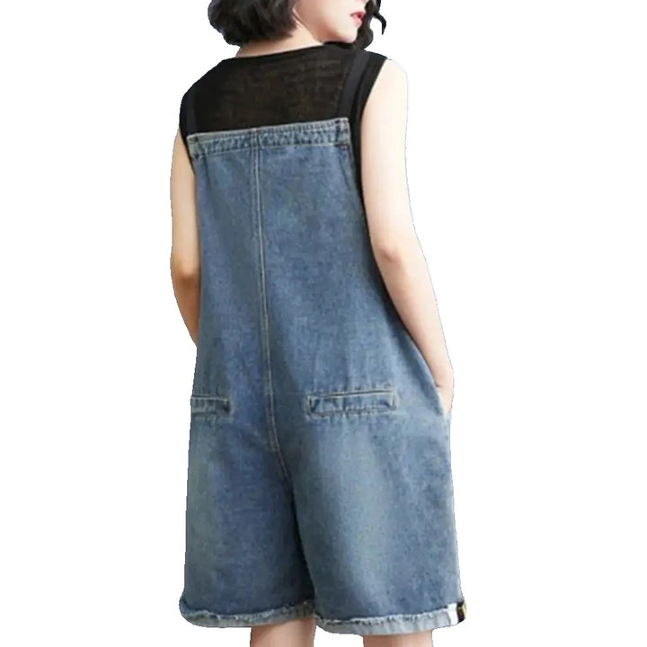 Summer Denim Rompers - GlimmaStyle
